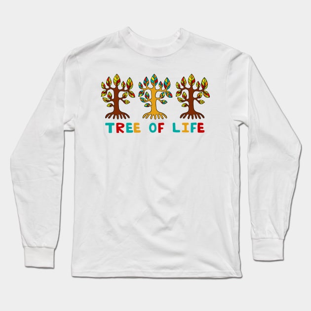 Tree of life trio Long Sleeve T-Shirt by Frenzy Fox